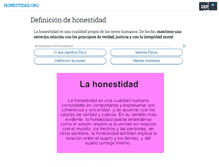 Tablet Screenshot of honestidad.org